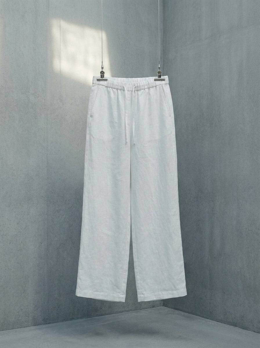 Valeria Linen Signature Wide Trousers B216