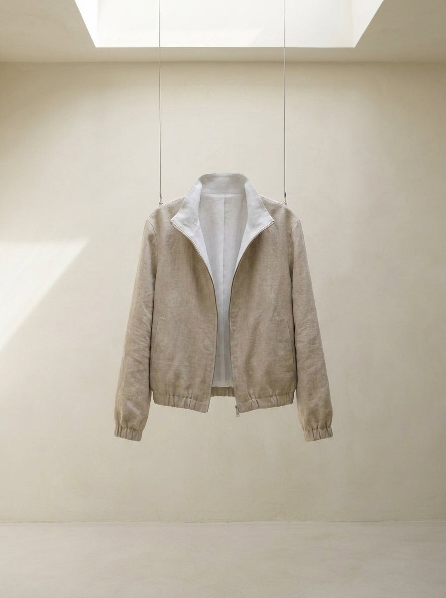 Linen Bomber Jacket W77