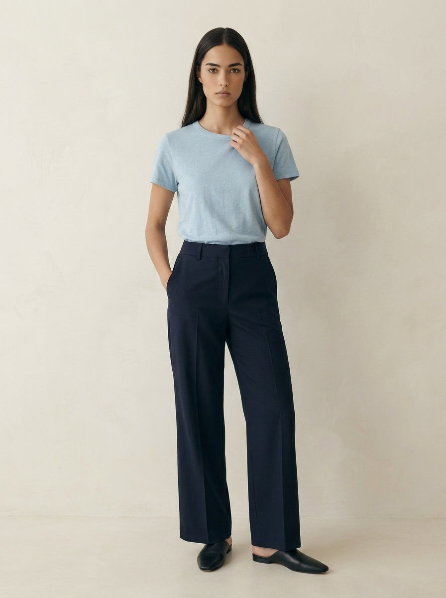 Valeria Tailored Cotton Slim Fit Tee A369