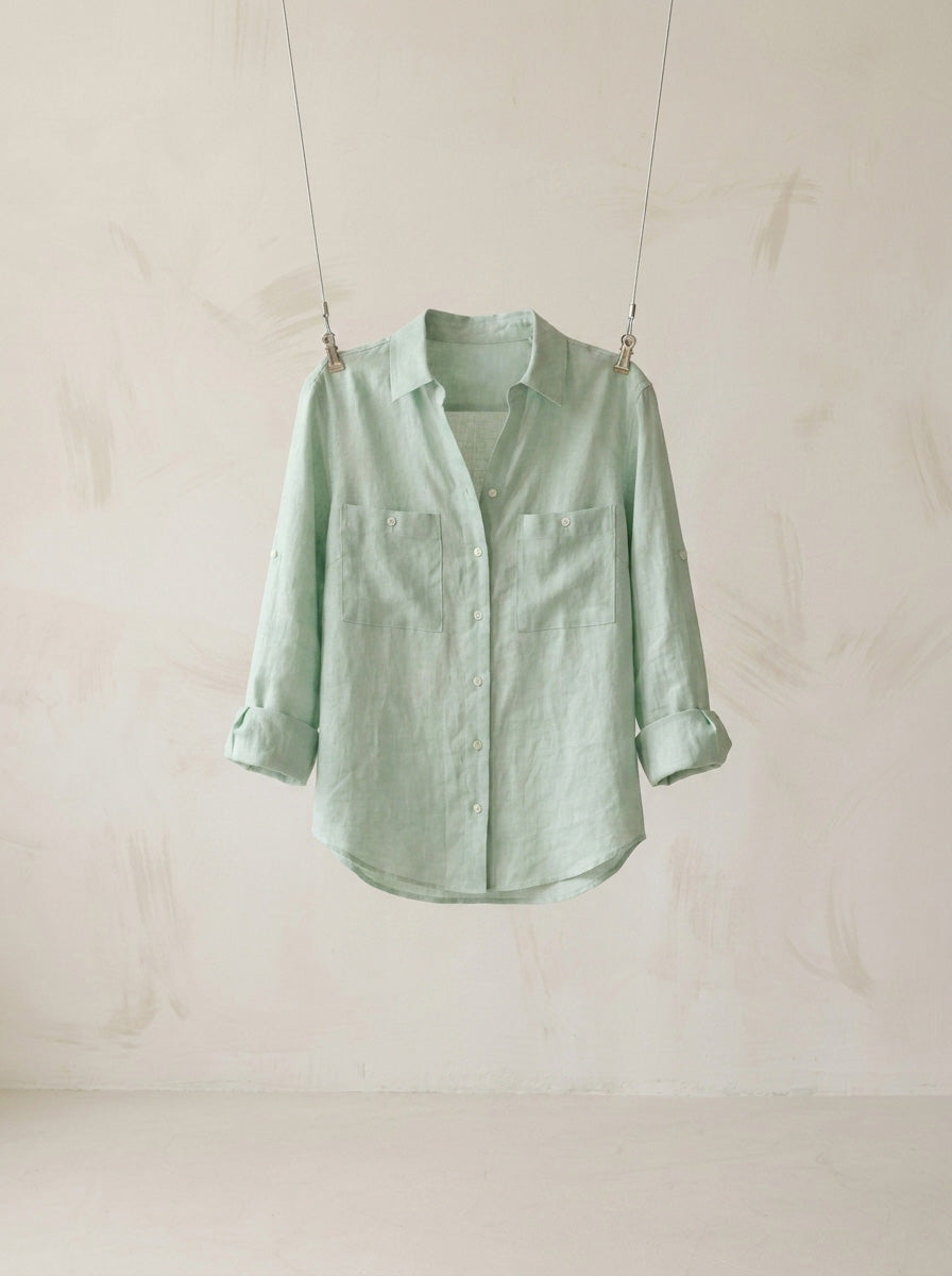 Linen Poplin Shirt A375