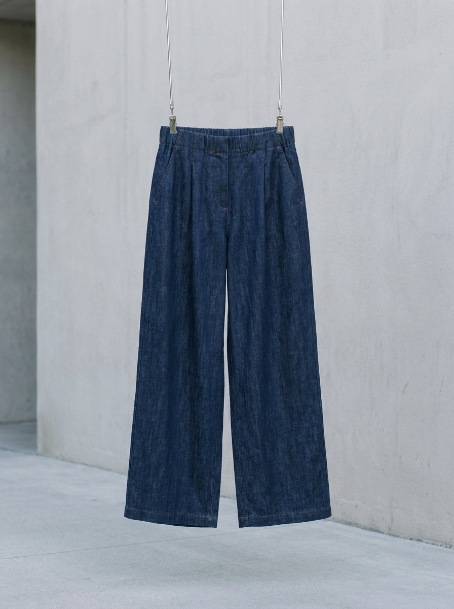 Valeria Relaxed Wide-Leg Linen Trousers B91