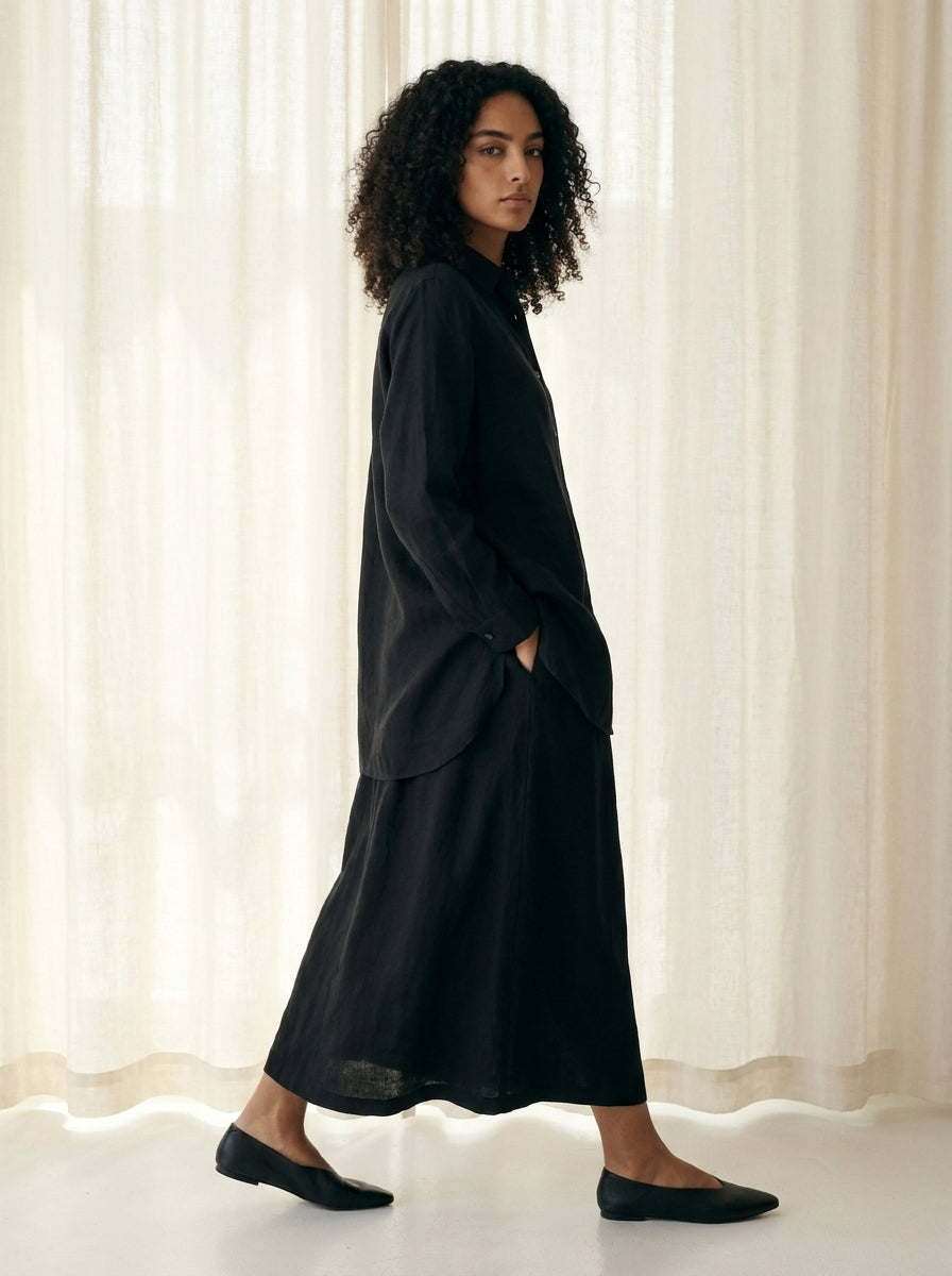 Linen Skirt C93