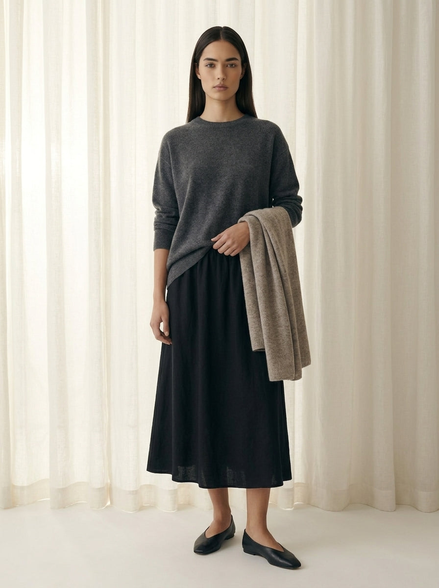 Linen Skirt C93