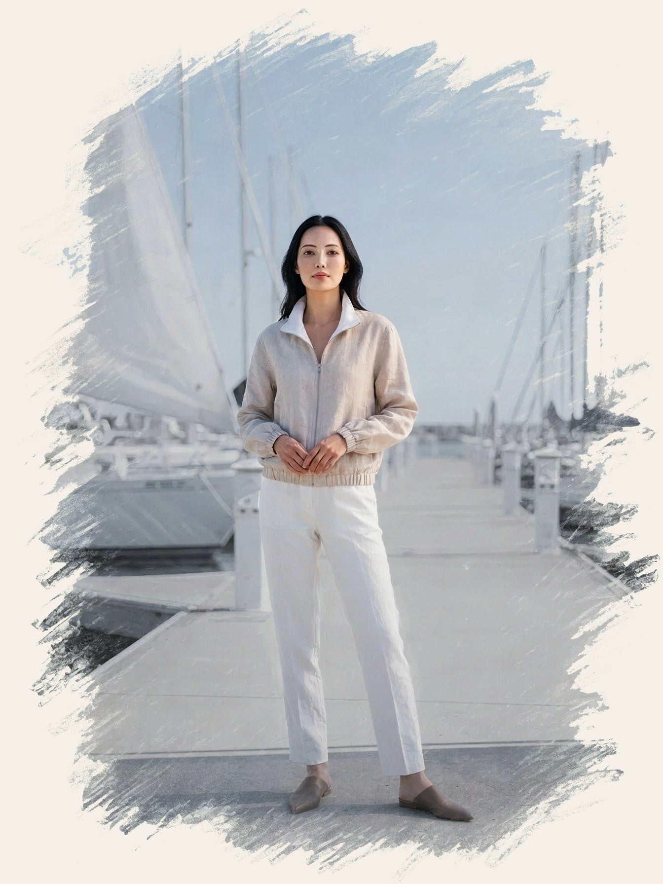 Linen on the marina